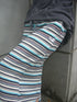 【RESTOCK】MULTICOLOR STRIPE DRAWSTRING SKIRT -BLUE MIX-